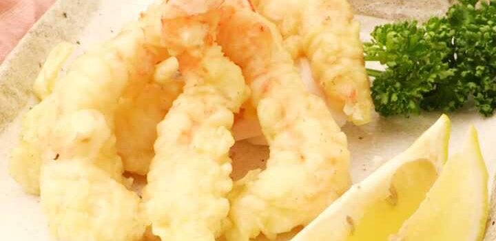 エビの天ぷらには、尾に衣をつけない