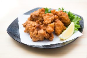 から揚げ-ナツメグを入れる から揚げ-ナツメグを入れる