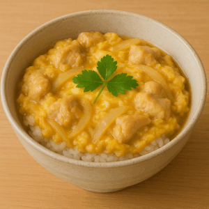 親子丼-卵を完全に混ぜない