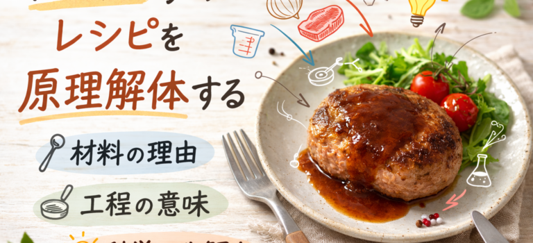 【料理科学】ハンバーグの原理解体について 【料理科学】ハンバーグの原理解体について